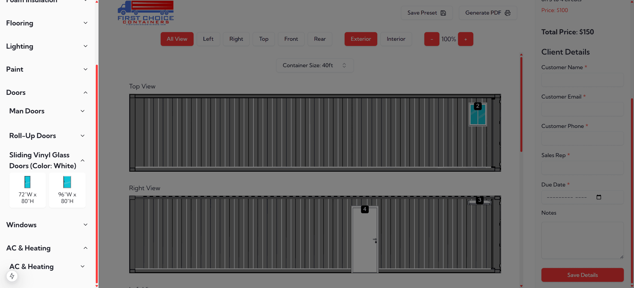 Elements pane and sidebar